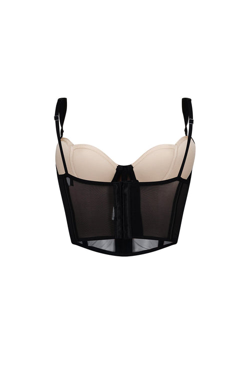 Delicate Love Mesh Boned Bustier
